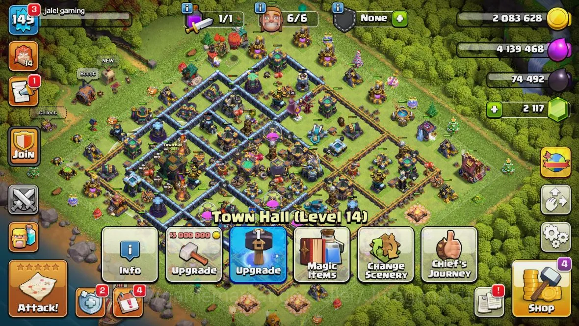 Clash of Clans Accounts TH 14-BH9|LV149|League Valkyrie14|HH7|BK64,AQ64,GW image 1