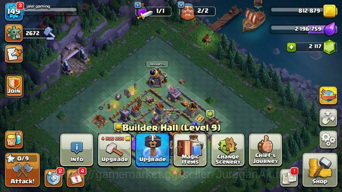 Clash of Clans Accounts TH 14-BH9|LV149|League Valkyrie14|HH7|BK64,AQ64,GW image 2