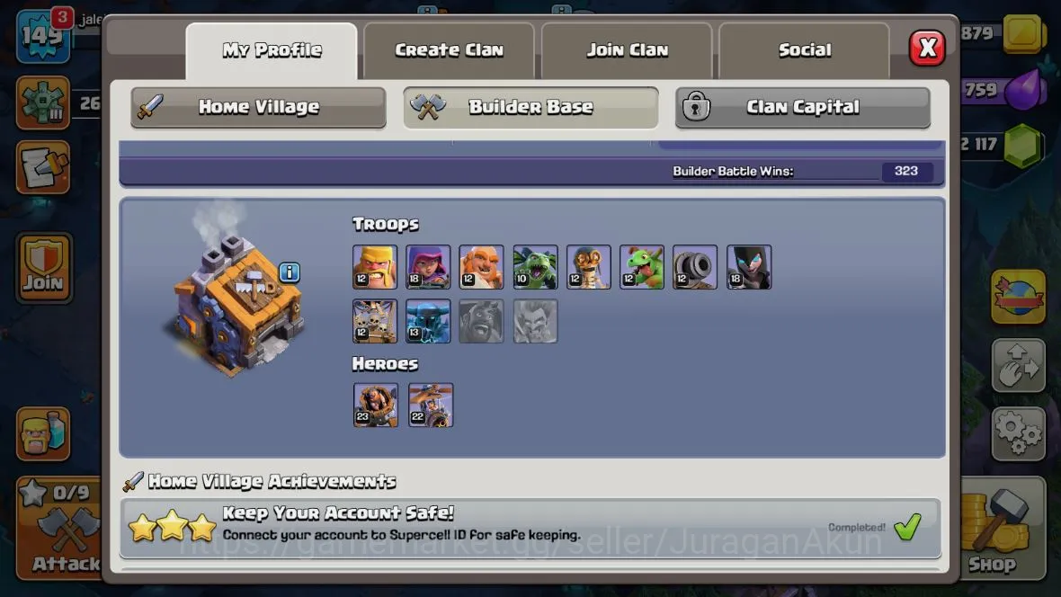Clash of Clans Accounts TH 14-BH9|LV149|League Valkyrie14|HH7|BK64,AQ64,GW image 4