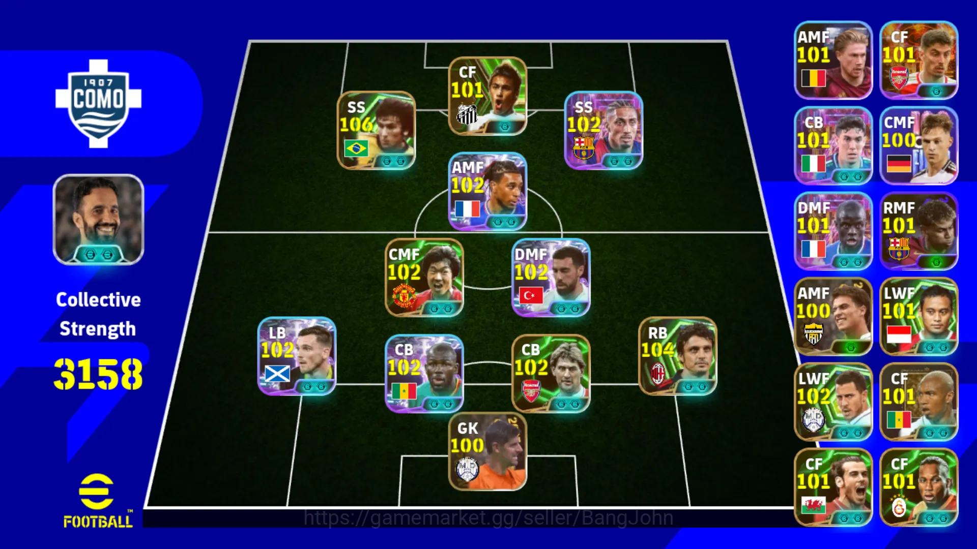 eFootball Others Power 3158 | Zico Epic DB | Oddo Epic DB | Raphinh image 1