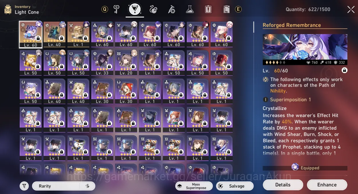 Honkai Star Rail Accounts ASIA|TL 60|Free GI|10 Limited (Castorice, Acheron, image 4