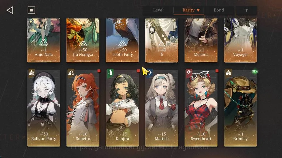 Reverse: 1999 Accounts Starter GLOBAL Lv21|6 *6 Crew 2 Limit (Anjo NalaP1+Psy,Jiu NiangziP1,T 3