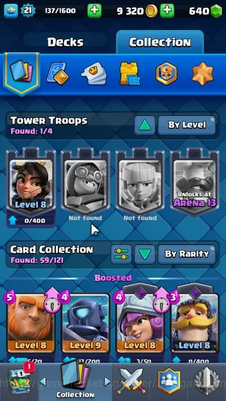 Clash Royale Accounts Lvl 21|Trophy 3456|KTL 8|Best Starter|Card 59|1 EV image 5