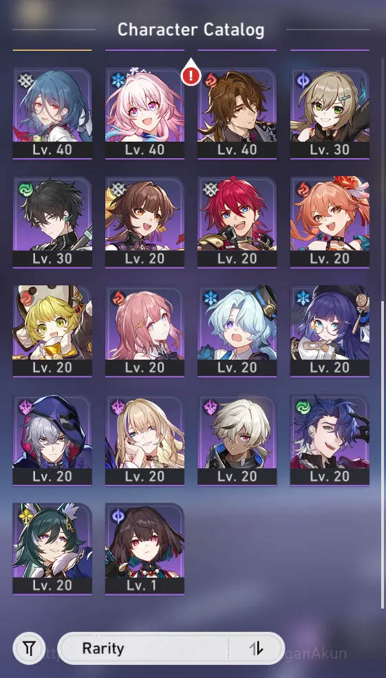 Honkai Star Rail Accounts Mid Game Asia [TL64] 7 Limited |Castorice+Sign, Argenti+Sign, The herta, Ruan Mei and etc |Take 9