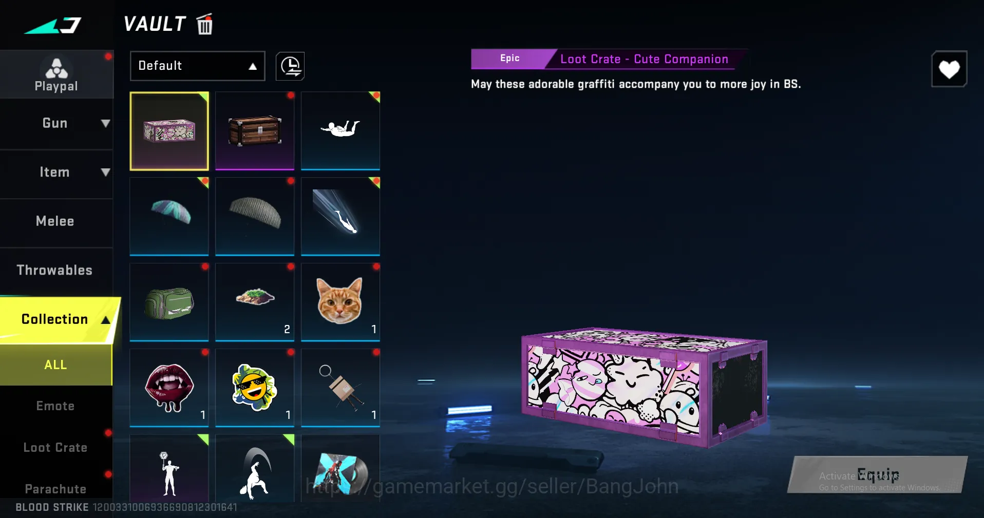 Blood Strike Accounts Others BS080B		 ETERNAL KALA 8