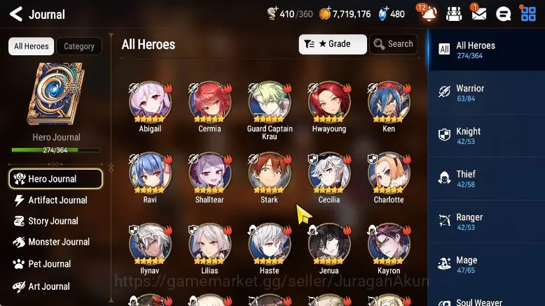 Epic Seven Accounts Asia verif|EndGame|28 ML(Ainz,LOTScale,WOTM Teneb, image 3