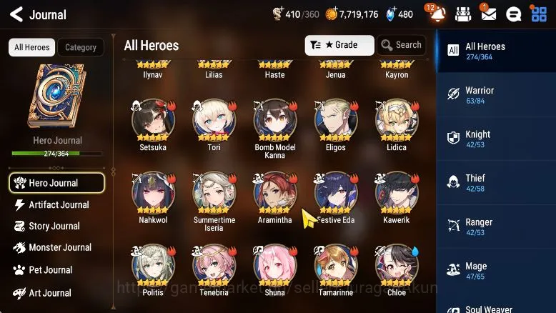 Epic Seven Accounts Asia verif|EndGame|28 ML(Ainz,LOTScale,WOTM Teneb, image 4