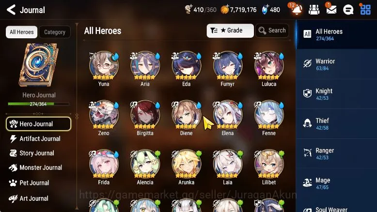 Epic Seven Accounts Asia verif|EndGame|28 ML(Ainz,LOTScale,WOTM Teneb, image 6