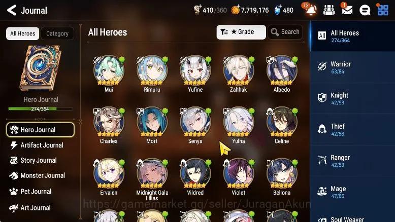 Epic Seven Accounts Asia verif|EndGame|28 ML(Ainz,LOTScale,WOTM Teneb, image 7