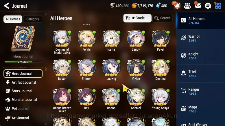 Epic Seven Accounts Asia verif|EndGame|28 ML(Ainz,LOTScale,WOTM Teneb, image 8
