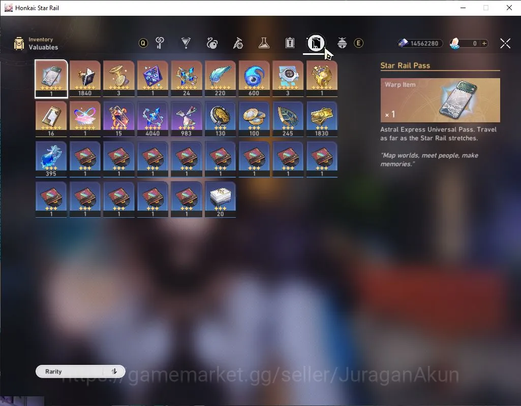 Honkai Star Rail Accounts Mid Game ASIA|TL 66|6 Limited|[Saber,Phainon,Cerydra,Dante,Archer]+Sign,Archer|Mc 4