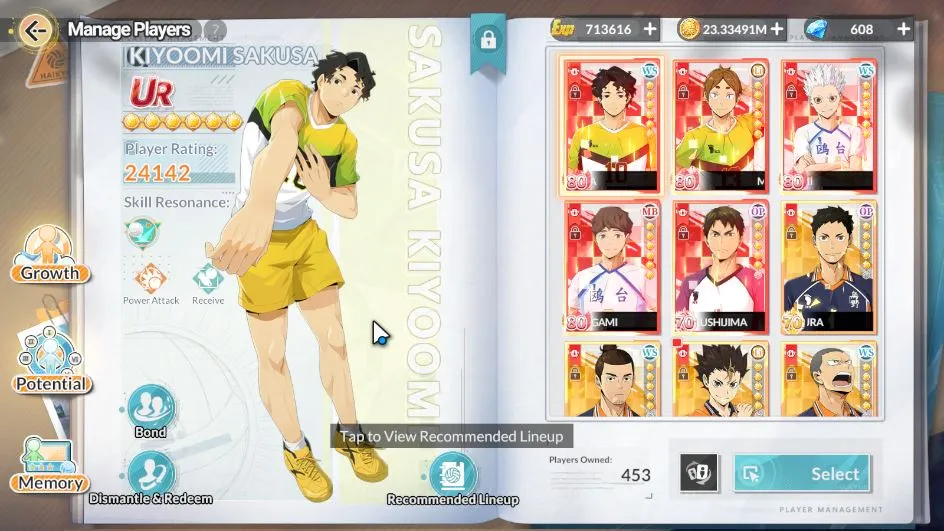 HAIKYU!! FLY HIGH Accounts SEA|Lvl 48|5 UR+Memo[Sakusa,Motoya,Hoshiumi,Hiruga image 2