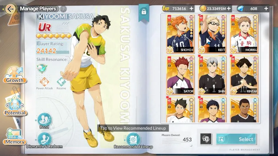 HAIKYU!! FLY HIGH Accounts SEA|Lvl 48|5 UR+Memo[Sakusa,Motoya,Hoshiumi,Hiruga image 3