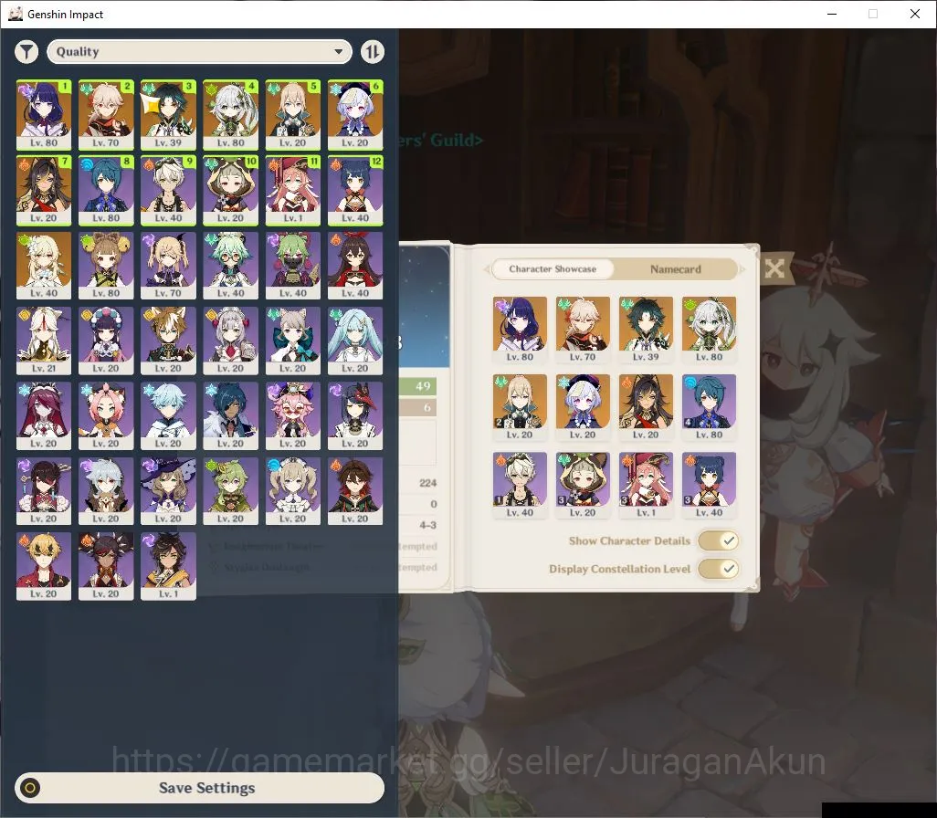 Genshin Impact Mid Game ASIA | AR 49 | 4 Limited+1 [5 Star Weapon]| Nahida image 1