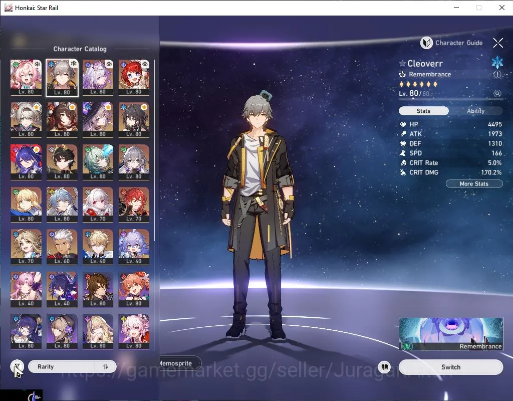 Honkai Star Rail Accounts End Game Asia|TL 70|Free GI|Casto Team|13 limited|Acheron+Sign,The 3