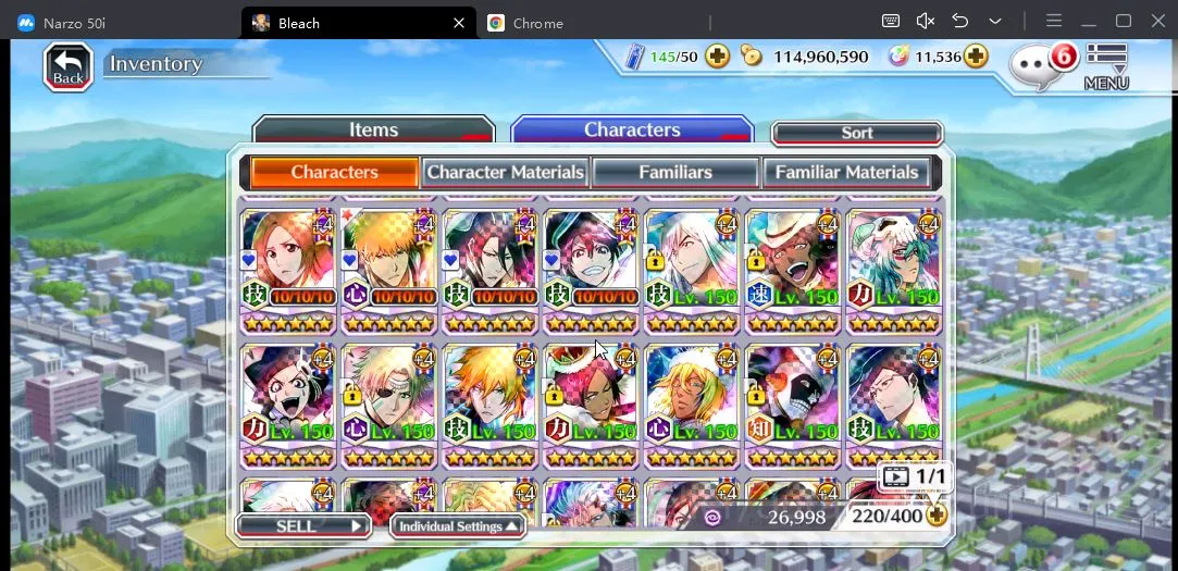 Bleach: Brave Souls Accounts Mid-Tier [GLOBAL] 11K Orbs |FreshStory| Nelliel Swimsuit25,TYBW25 5