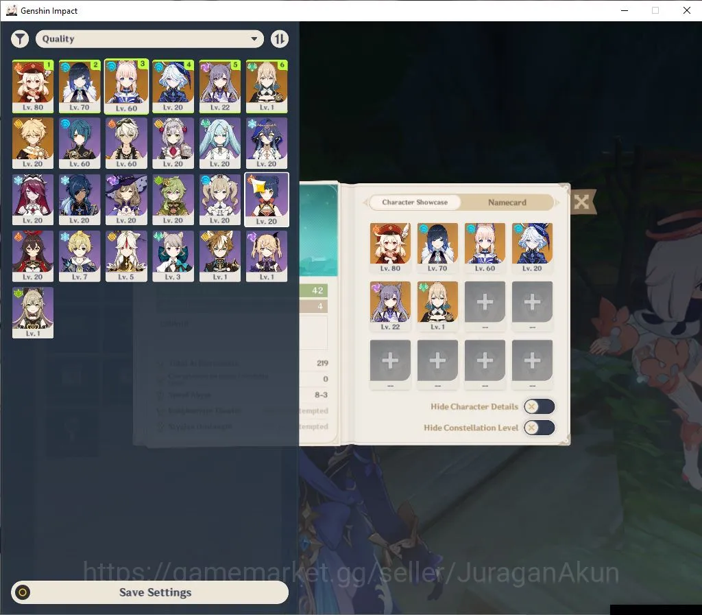 Genshin Impact Mid Game ASIA | AR 42 | 4 Limited | [Furina,Yelan,Kokomi,Kl image 1