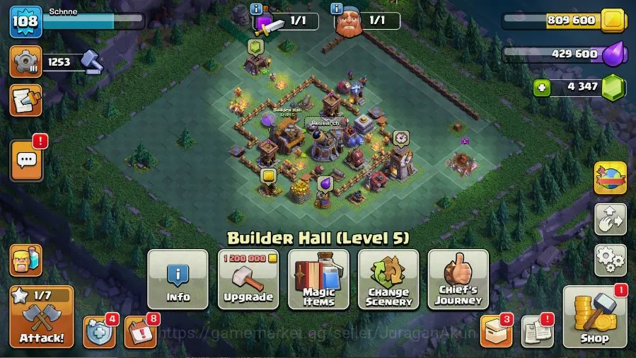 Clash of Clans Accounts TH 13-BH 5|LV 108|Wizard 12|HH 6|BK 65,AQ 65,GW 40 image 2