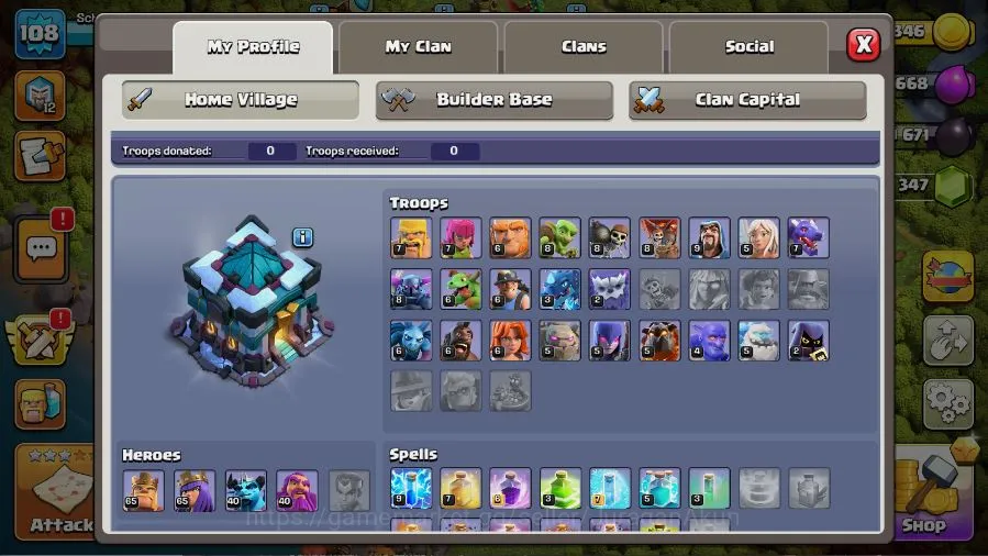 Clash of Clans Accounts TH 13-BH 5|LV 108|Wizard 12|HH 6|BK 65,AQ 65,GW 40 image 3