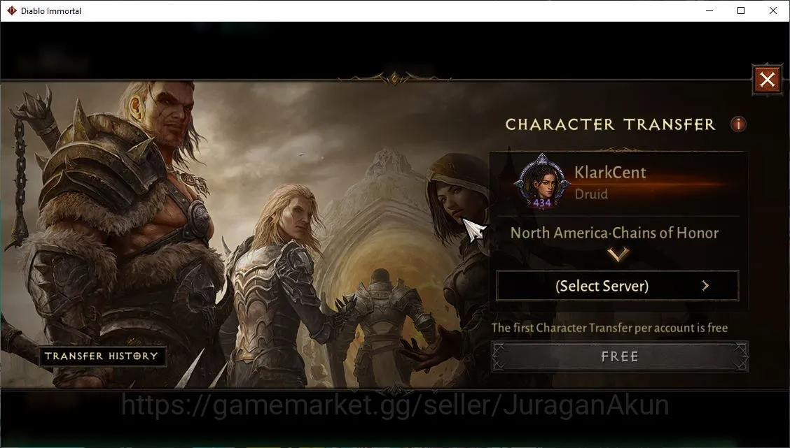 Diablo Immortal Mid-Tier NA - Chains Of Honor|Lv60(434)Durid|27k CR|Reso 48 image 1