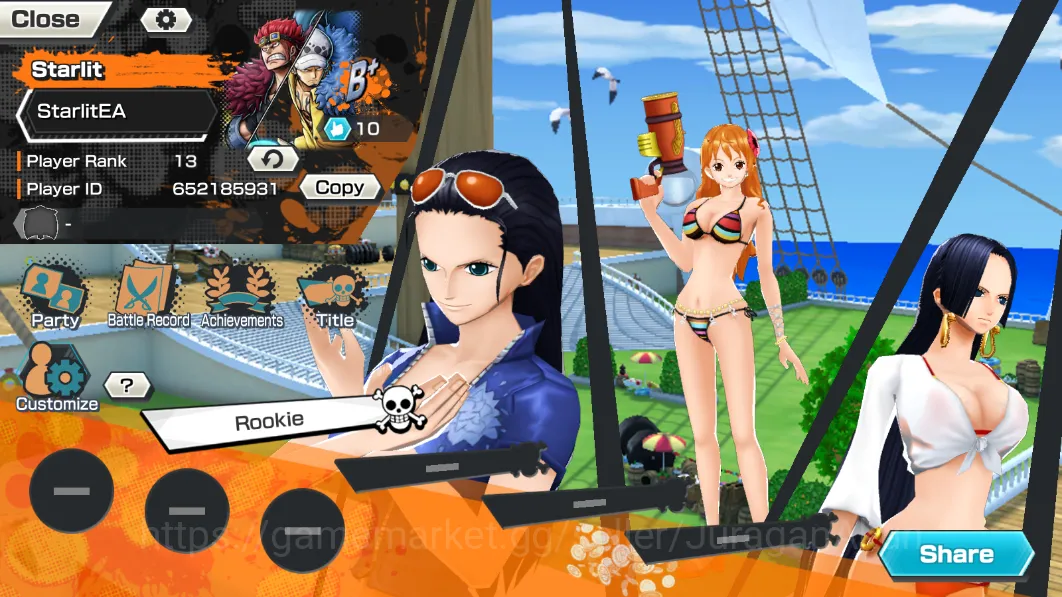 One Piece Bounty Rush Accounts High-End Global|9 META EX[Roronoa Zoro,SakaZuki,Marshall D Teech,Zephyr,Olin the 3