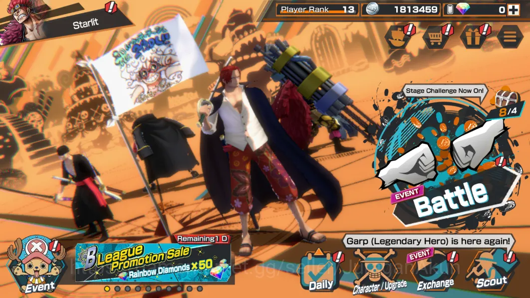 One Piece Bounty Rush Accounts High-End Global|9 META EX[Roronoa Zoro,SakaZuki,Marshall D Teech,Zephyr,Olin the 4