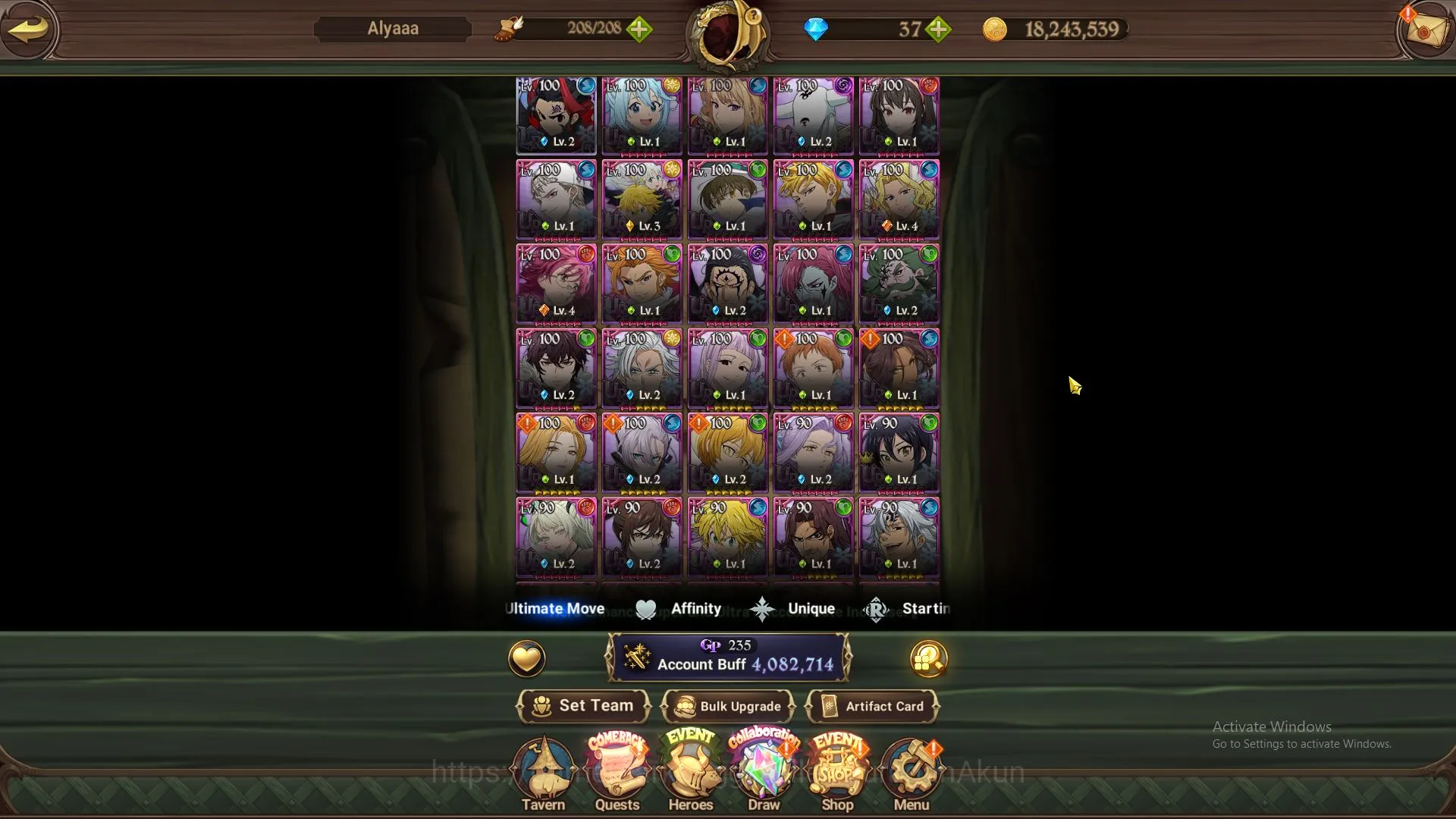The Seven Deadly Sins: Grand Cross Accounts Endgame ASIA|4M CC|1 LR+8 UR+Many 2