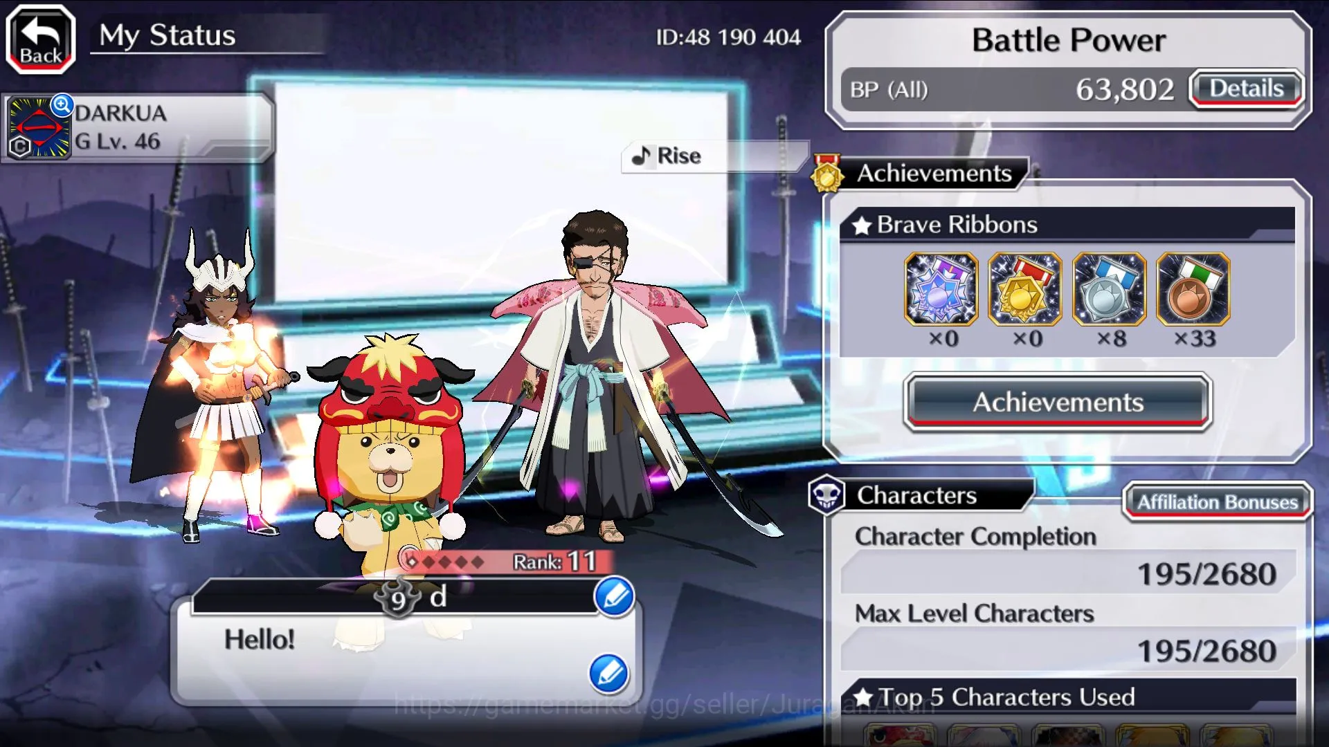 Bleach: Brave Souls Accounts Starter [GLOBAL]6K Orbs+Fresh All