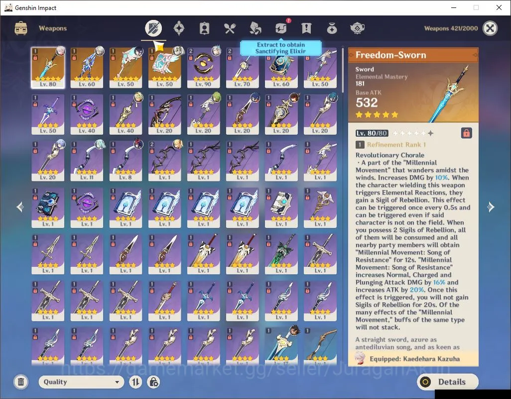 Genshin Impact Accounts Mid Game ASIA|AR 55|7 Limited + 4[5 Star 2