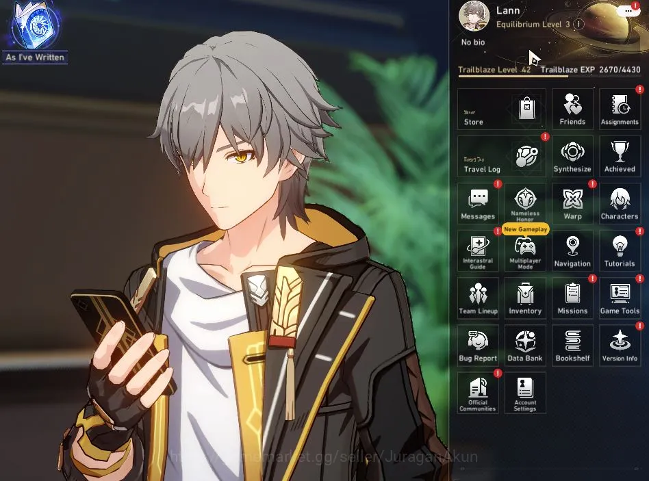Honkai Star Rail Accounts Mid Game ASIA | TL 42 | 3 Limit | The Dahlia,Firefly,Dan Heng PT | Amphoreus | MC Male | Take Mail 3