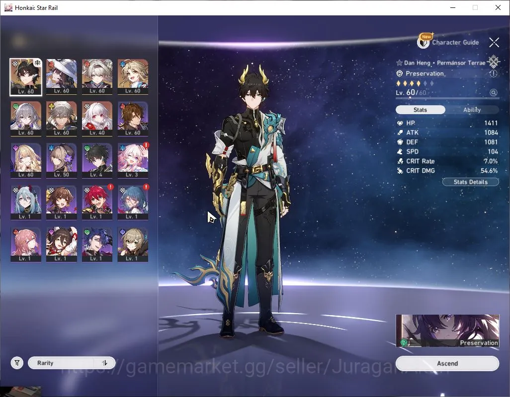 Honkai Star Rail Accounts Mid Game ASIA | TL 42 | 3 Limit | The Dahlia,Firefly,Dan Heng PT | Amphoreus | MC Male | Take Mail 5