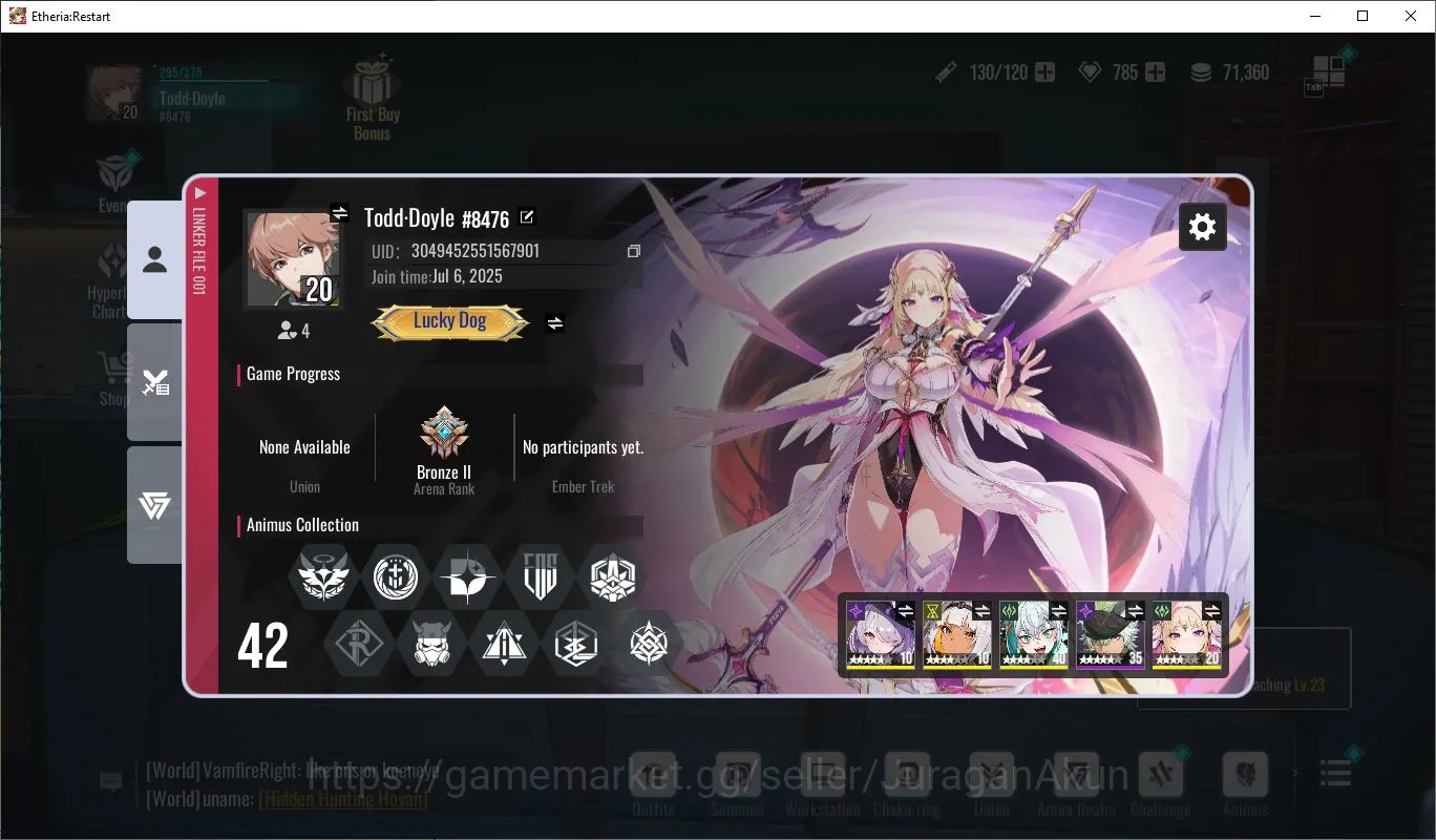 Etheria: Restart Accounts Asia-S6|9 SSR (Freya, Lingluo, Veronika, Dokidoki[ image 2