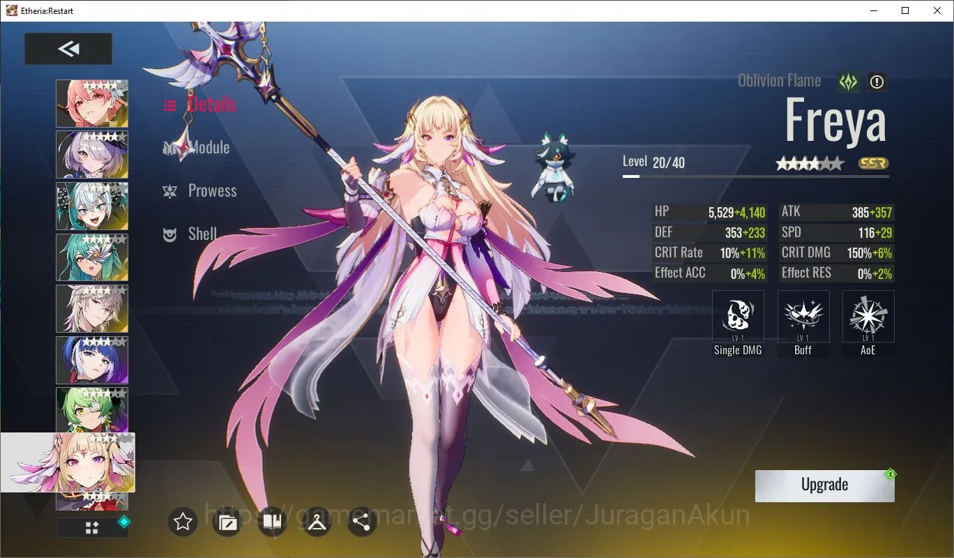 Etheria: Restart Accounts Asia-S6|9 SSR (Freya, Lingluo, Veronika, Dokidoki[ image 3