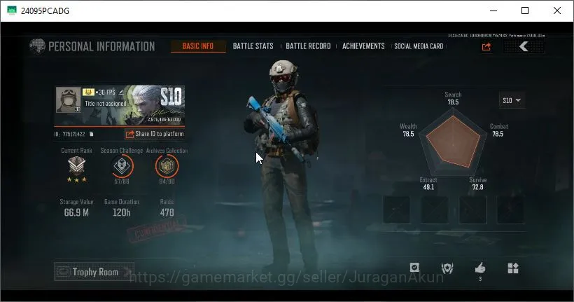 Arena Breakout Mid-Tier [MOBILE] Lvl 30|SV 66M|CV 27M|Night City suit Spee image 1