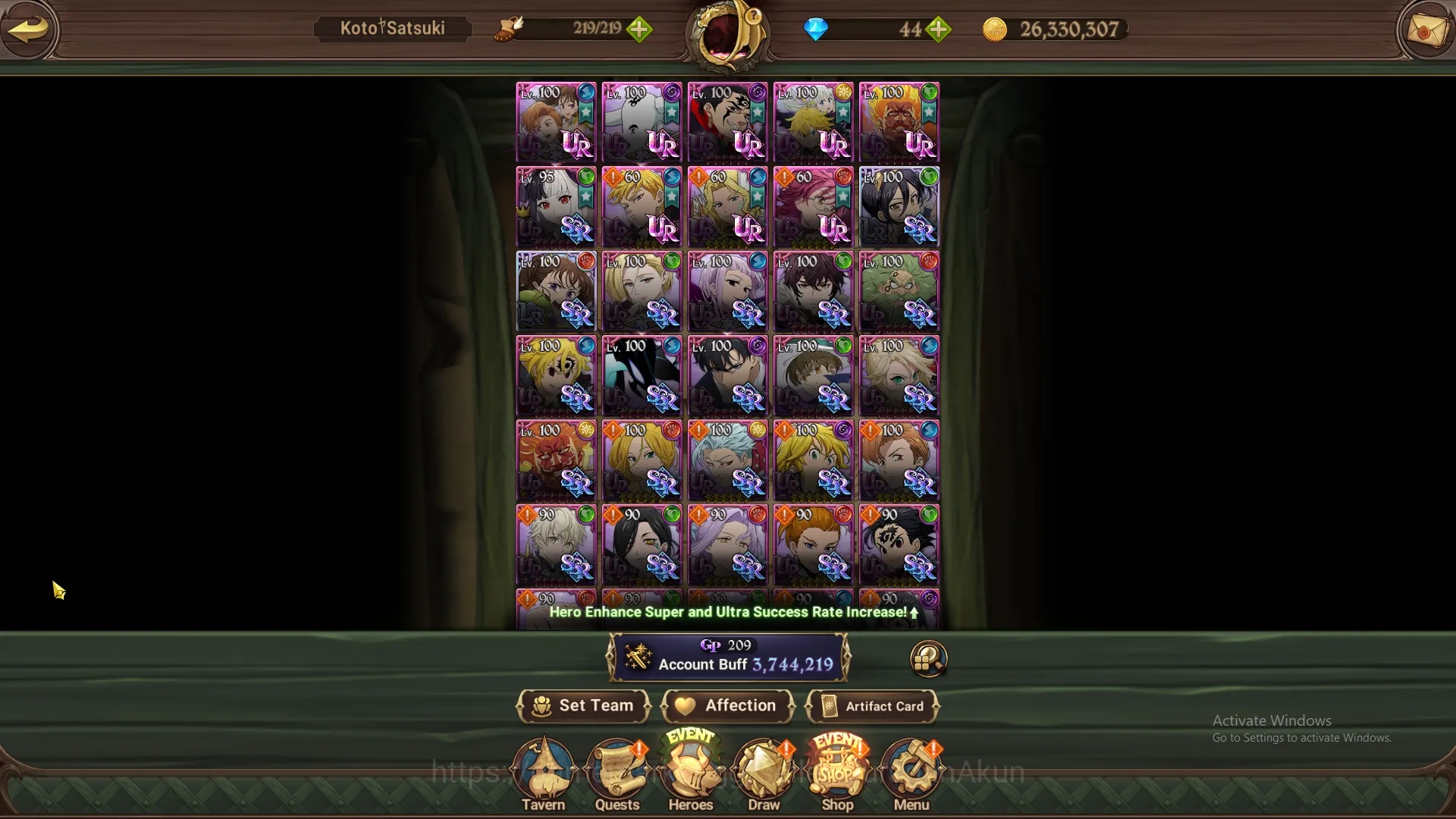 The Seven Deadly Sins: Grand Cross Accounts Asia|3,7M CC|8UR & 2LR|Green Hell,Indomitable,King image 4