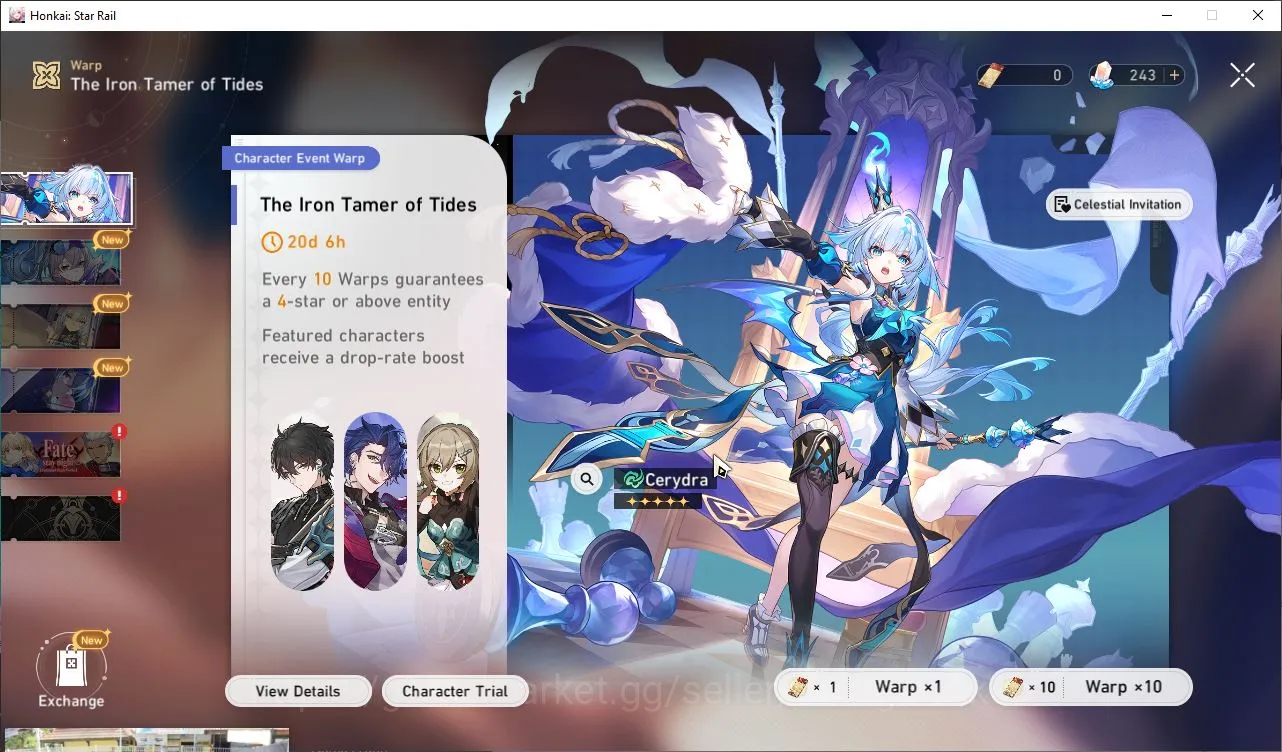 Honkai Star Rail Accounts Mid Game ASIA|TL70|9 Limited 2