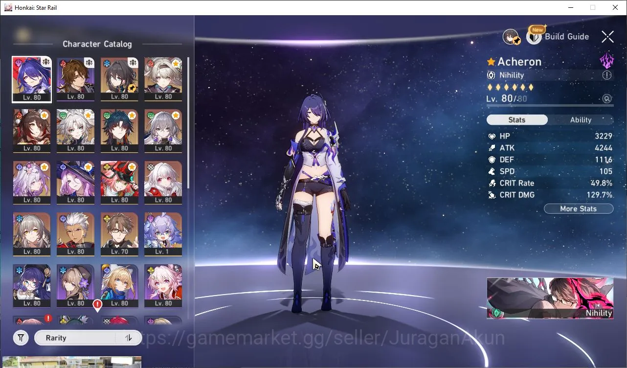 Honkai Star Rail Accounts Mid Game ASIA|TL70|9 Limited 3