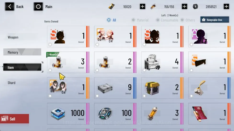Punishing: Gray Raven Accounts Starter NA | 10K BC + 3K GoldenCard + 8K BlueCard | LuciaCW, Camu, Feral | Chapter 2 |Char 6