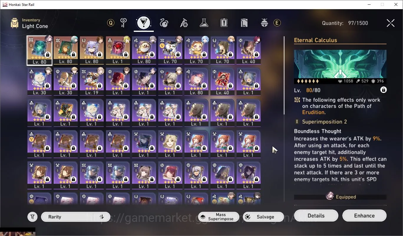 Honkai Star Rail Accounts Mid Game ASIA [TL65] 6 Limited (Anaxa)+Sign [Cerydra,The Herta,Ruan Mei,Archer,etc]|MC 3