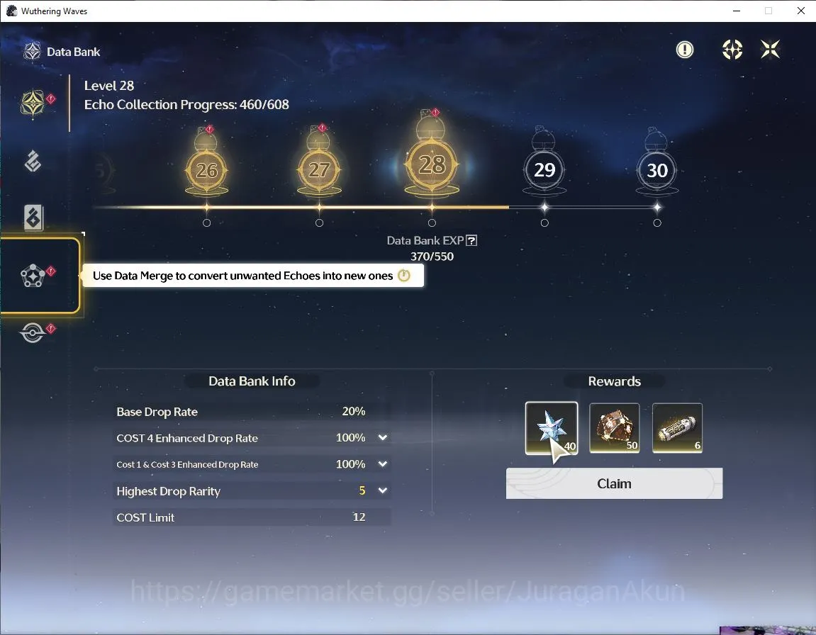 Wuthering Waves Accounts Mid-Game SEA |UL 48| 3 Limited |Lynae+Sign,Cartethiya+Sign,Ciaccona+Sign|DB Lv25| MC Female |Log 2