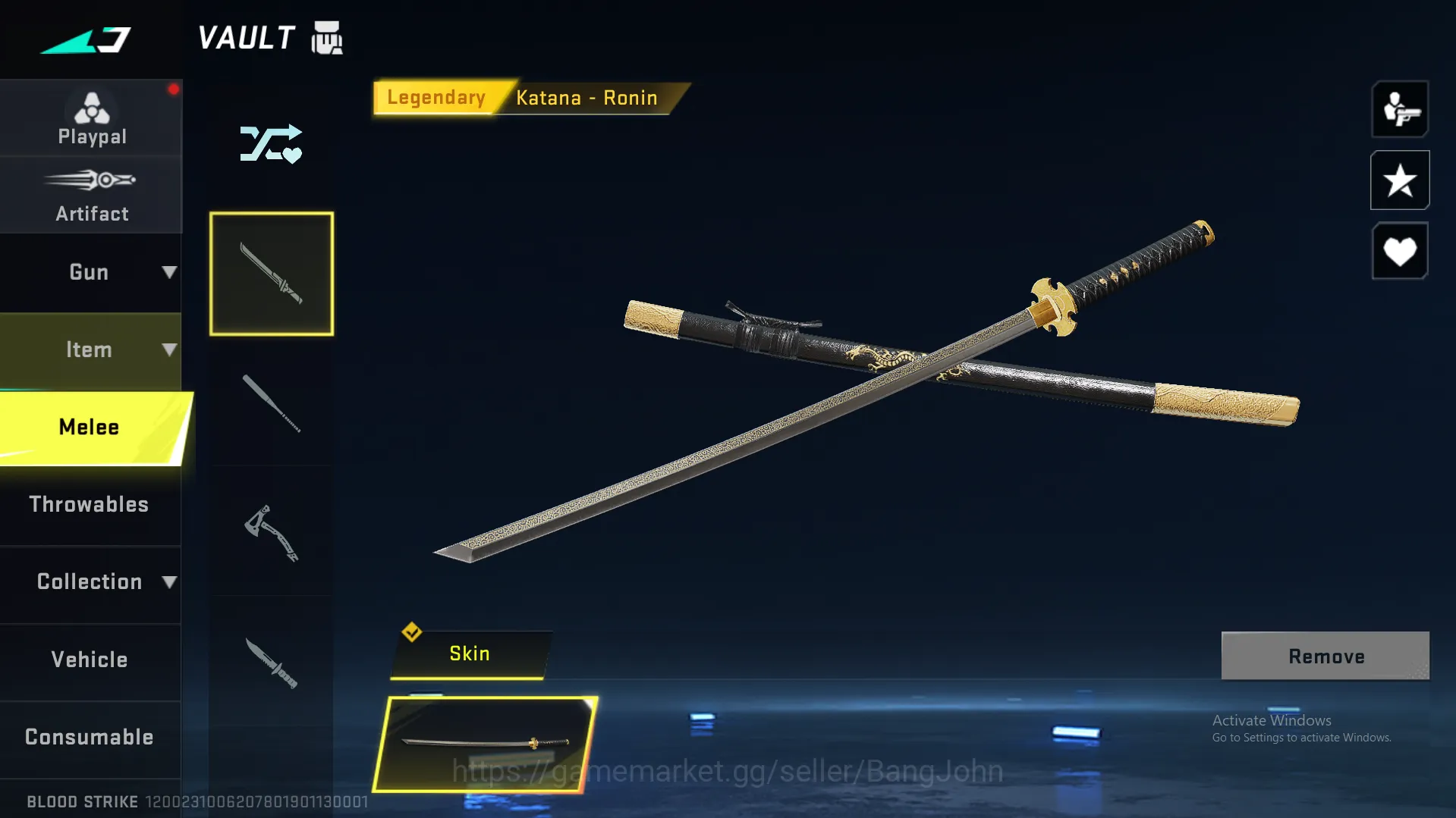Blood Strike Accounts Others "Eternal Ethan | M4 Legend | AK47 Legend | M700 Legend |  MCX Ultra | KAR98 Legend | UMP Ultra 11