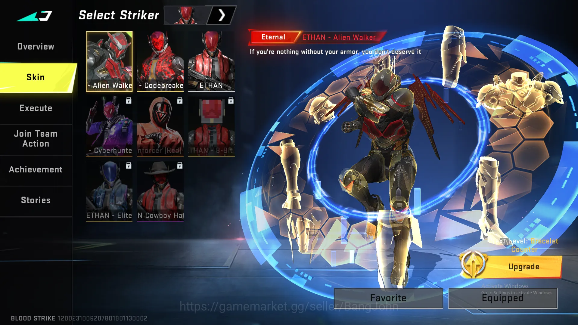 Blood Strike Accounts Others "Eternal Ethan | M4 Legend | AK47 Legend | M700 Legend |  MCX Ultra | KAR98 Legend | UMP Ultra 13