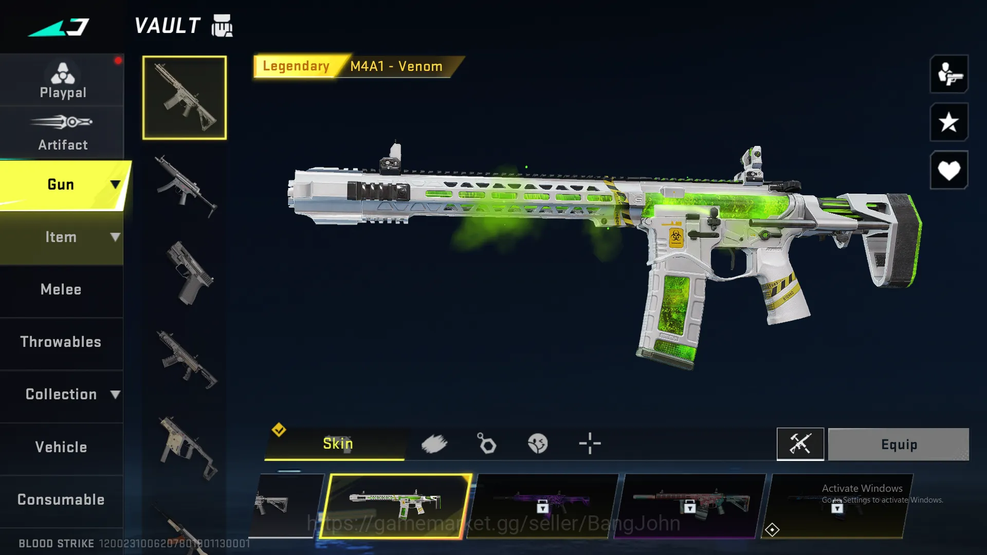 Blood Strike Accounts Others "Eternal Ethan | M4 Legend | AK47 Legend | M700 Legend |  MCX Ultra | KAR98 Legend | UMP Ultra 2