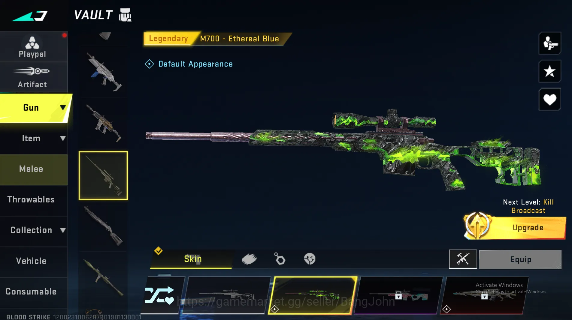 Blood Strike Accounts Others "Eternal Ethan | M4 Legend | AK47 Legend | M700 Legend |  MCX Ultra | KAR98 Legend | UMP Ultra 4