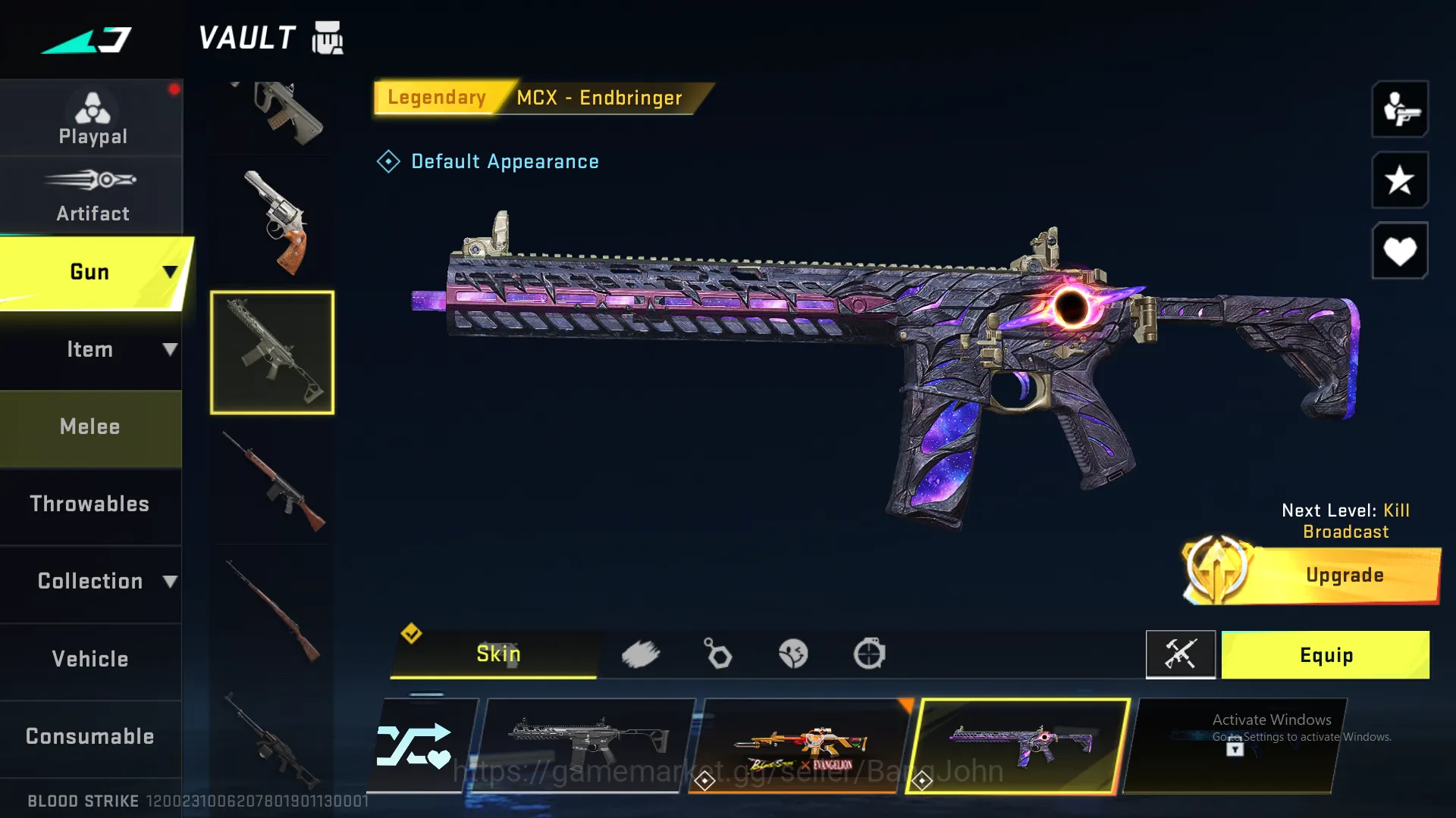 Blood Strike Accounts Others "Eternal Ethan | M4 Legend | AK47 Legend | M700 Legend |  MCX Ultra | KAR98 Legend | UMP Ultra 6