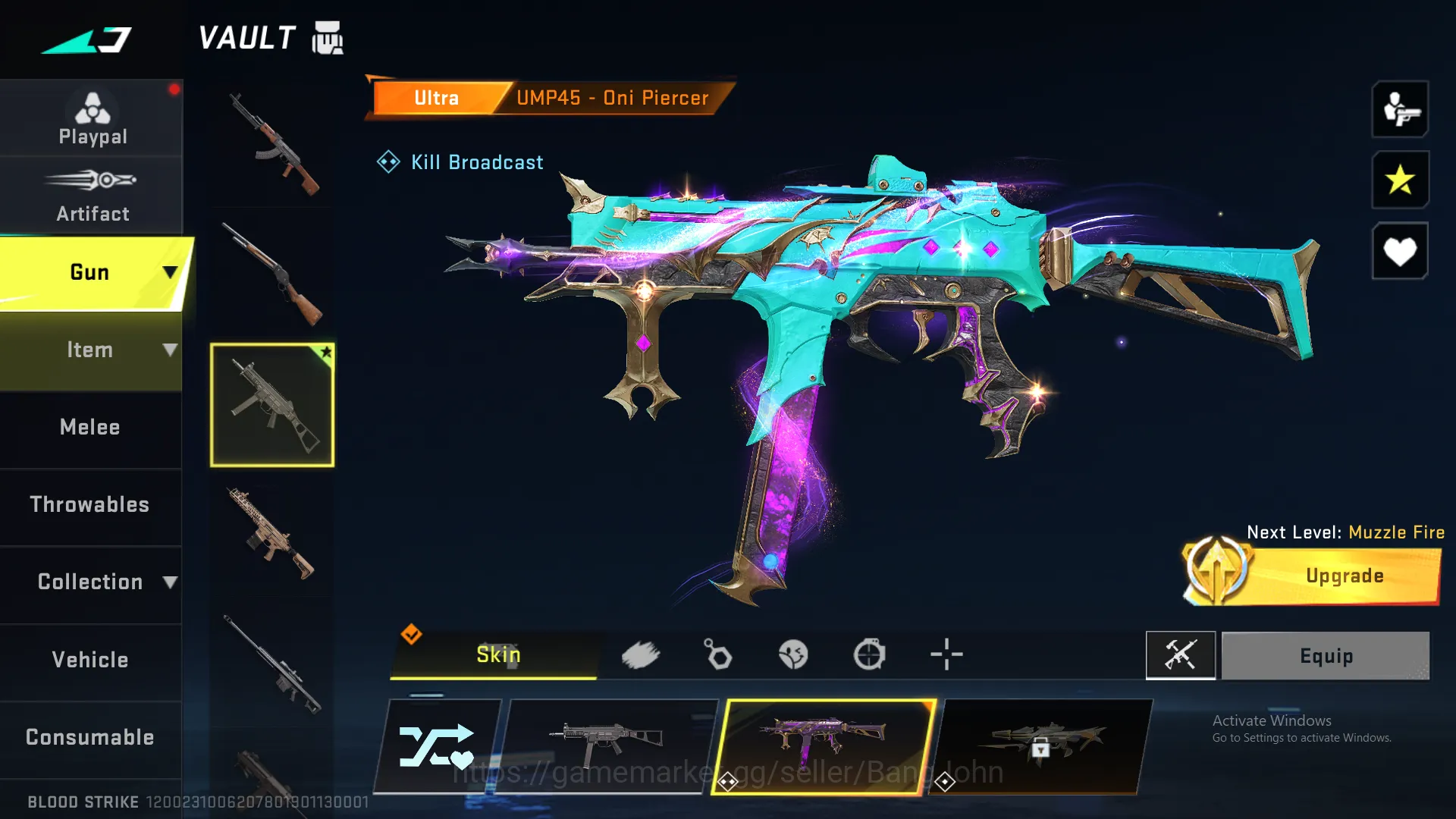 Blood Strike Accounts Others "Eternal Ethan | M4 Legend | AK47 Legend | M700 Legend |  MCX Ultra | KAR98 Legend | UMP Ultra 8
