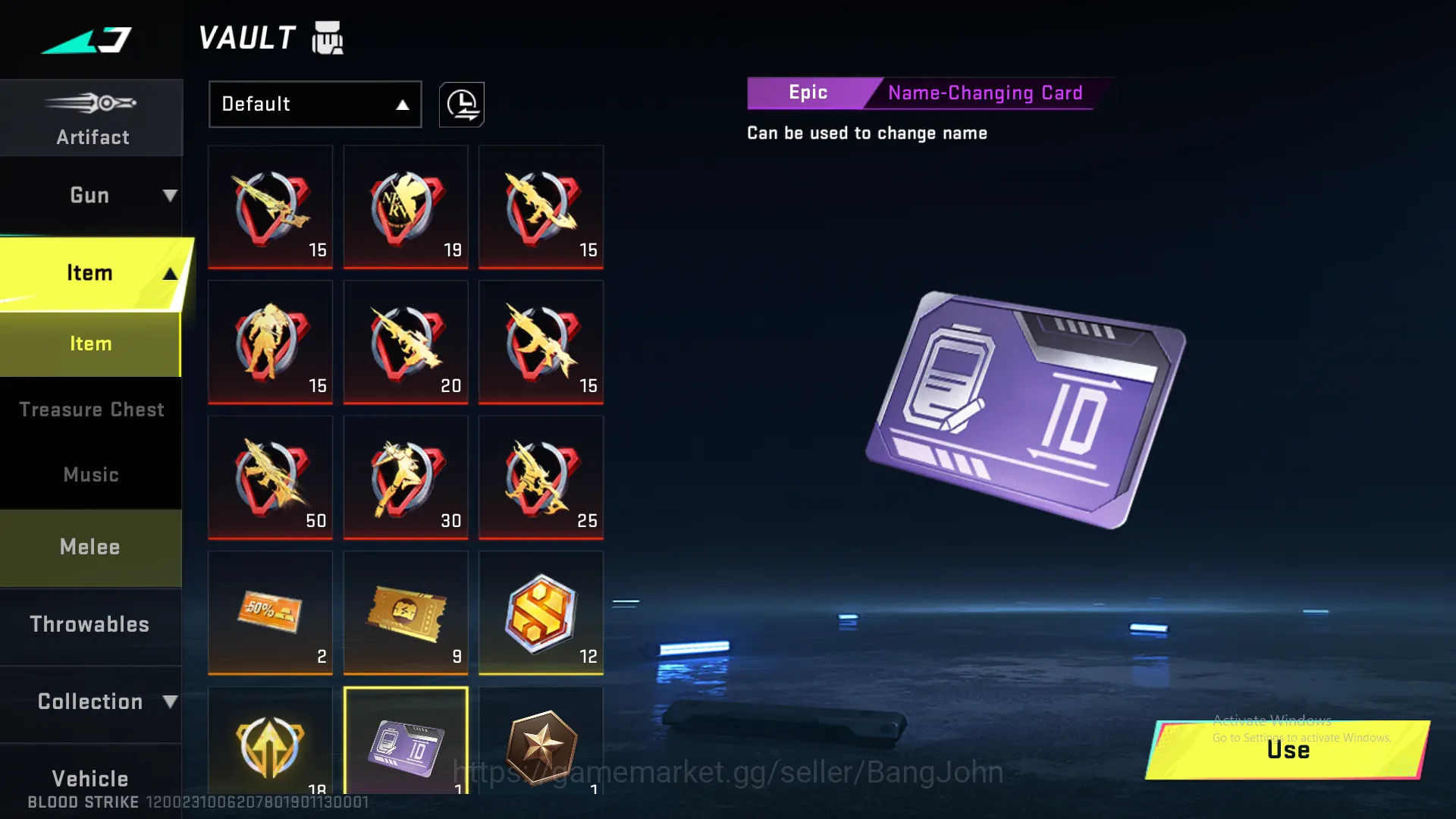 Blood Strike Accounts Others "Eternal Ethan | M4 Legend | AK47 Legend | M700 Legend |  MCX Ultra | KAR98 Legend | UMP Ultra 9