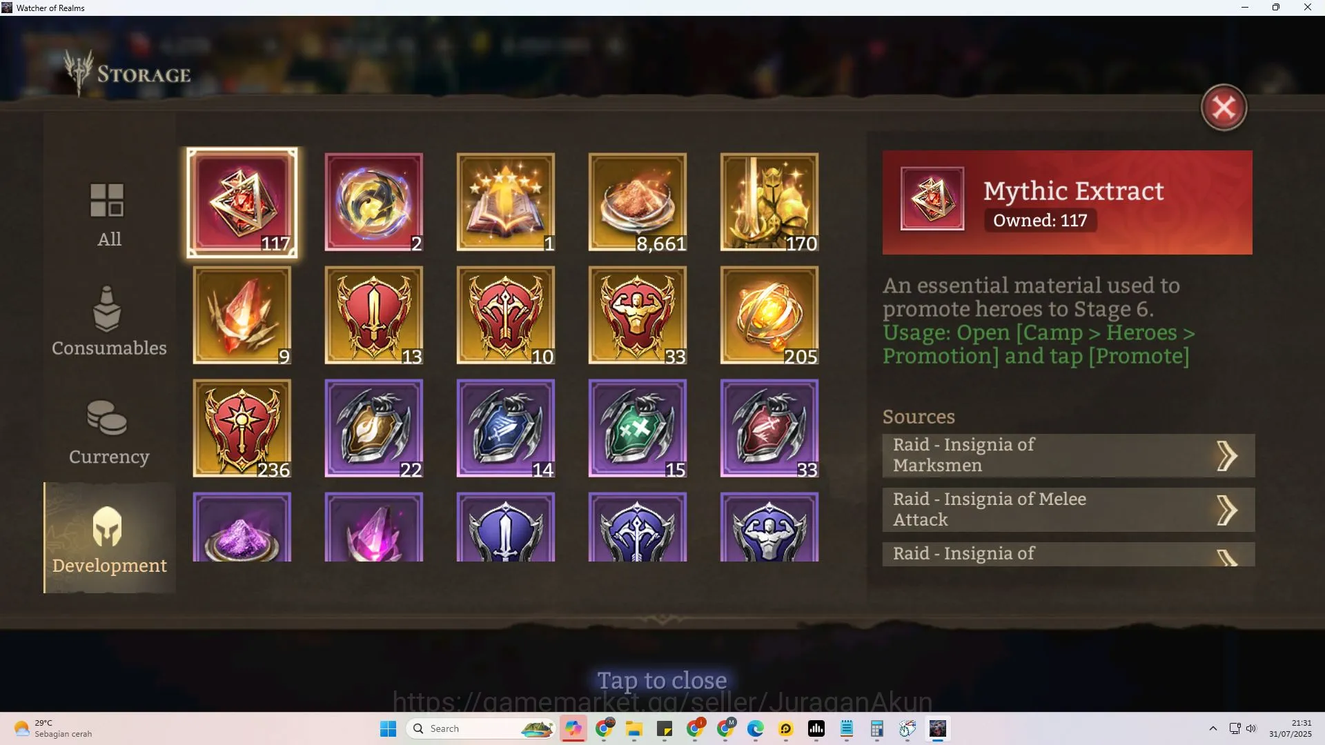 Watcher of Realms Accounts Sv 60xxx|Power 7.4M|Lord 9(Aracha,Twinfiend,Morrig image 6
