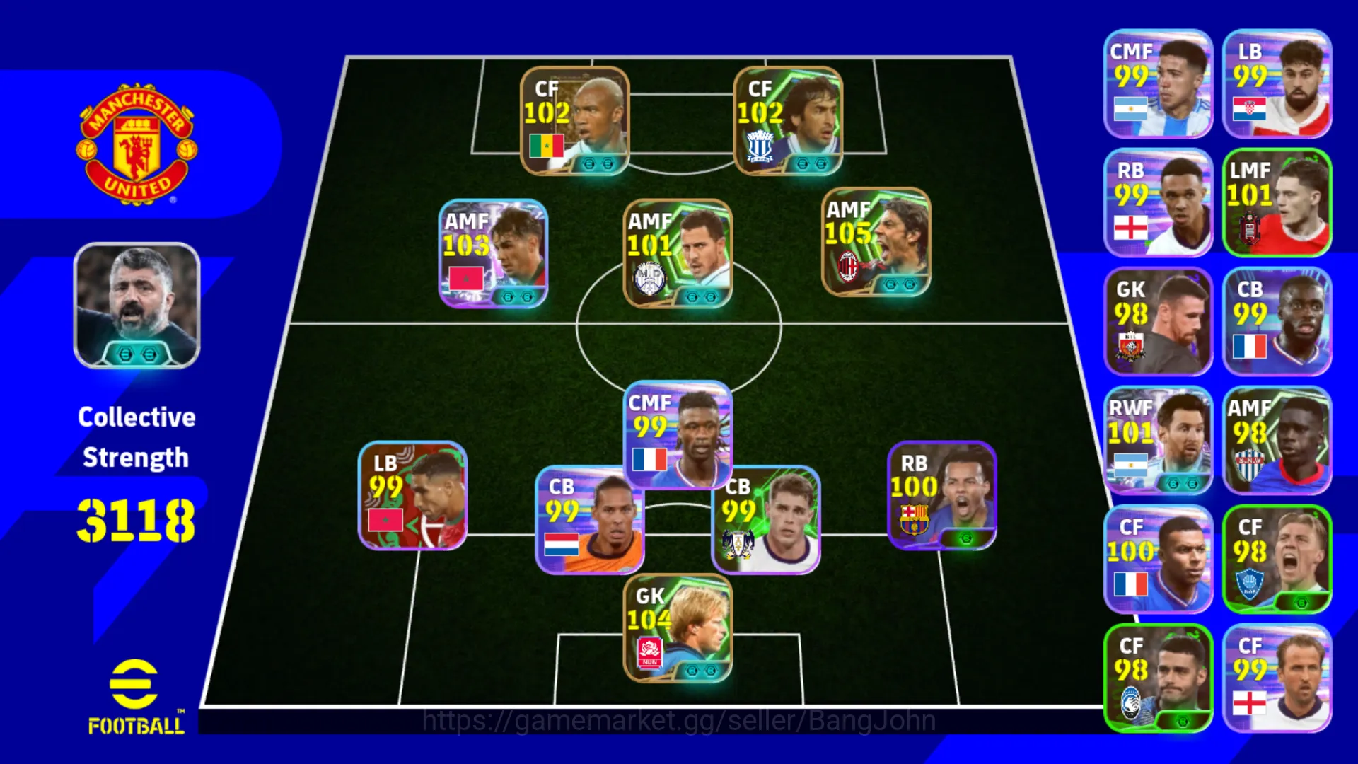 eFootball Accounts Power 3118 | Rui Costa Epic DB | Brahim Diaz Show image 1