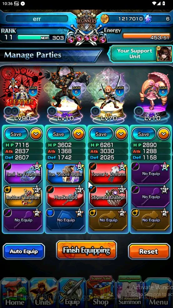 Grand Summoners Accounts Global | Rank 11 | Fresh Starter | 2 Ascend [Ira G image 3